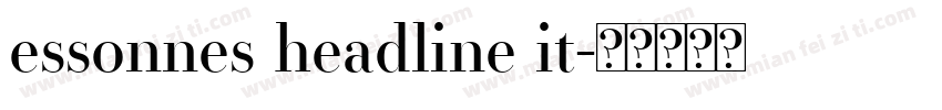 essonnes headline it字体转换